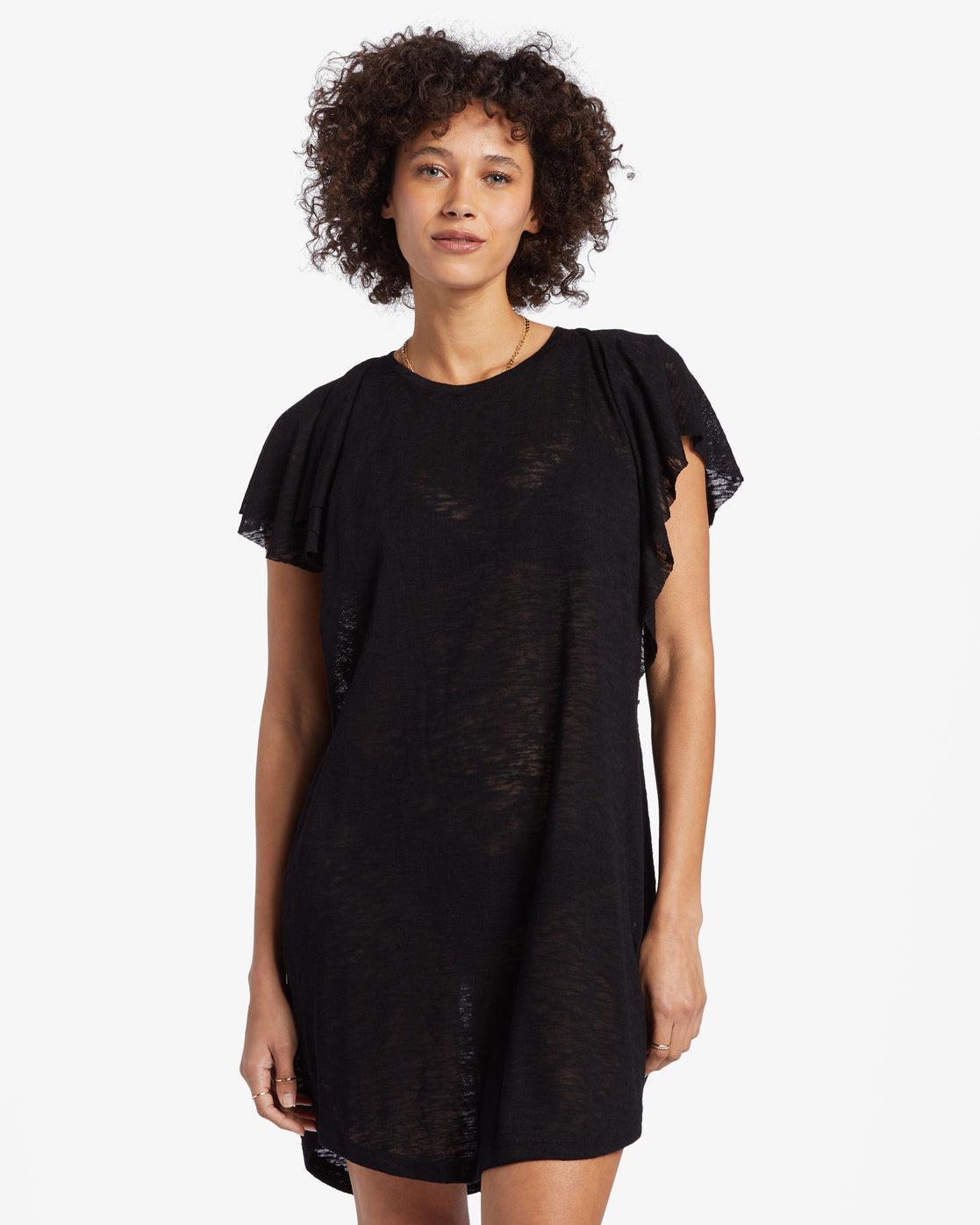 Out For Waves Cover-Up Dress - Black Pebble Female Product Image