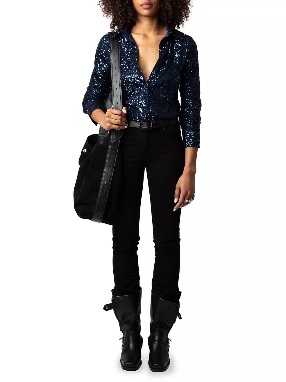 Tawny Sequined Shirt Product Image