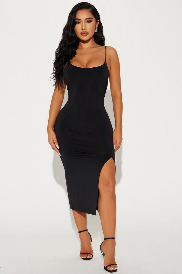 London Cami Midi Dress - Black Product Image