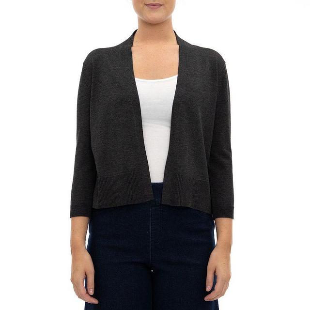 Womens Nina Leonard Classic Open-Front Bolero Cardigan Product Image