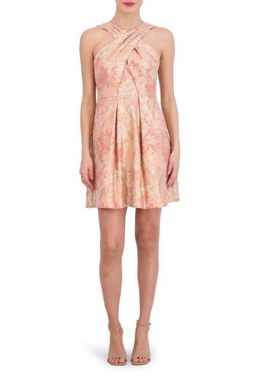 Vince Camuto Floral Jacquard Fit & Flare Minidress Product Image