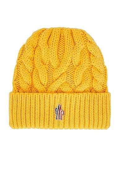 Moncler Grenoble Logo Embroidered Virgin Wool Cable Beanie Product Image