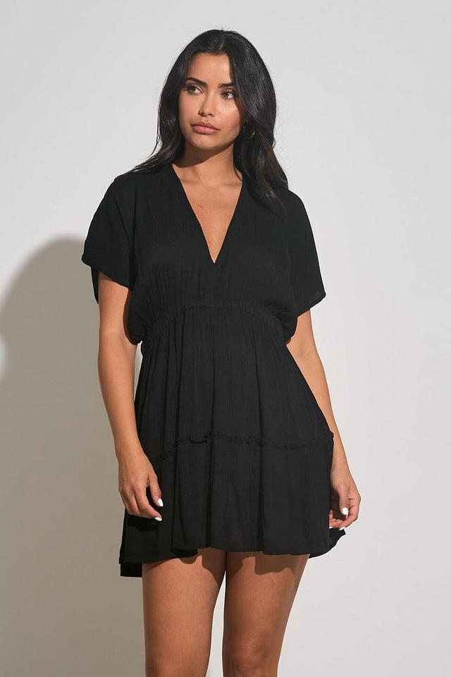 VNeck Ruffle Short Dress Product Image