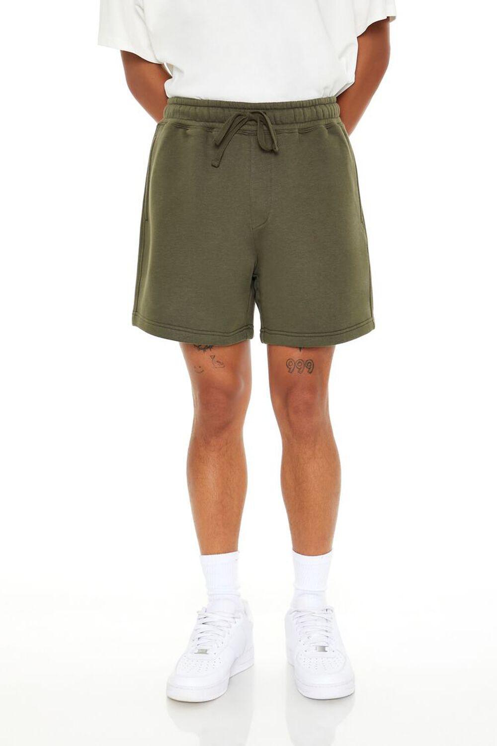 Drawstring Cotton-Blend Sweatshorts | Forever 21 Product Image