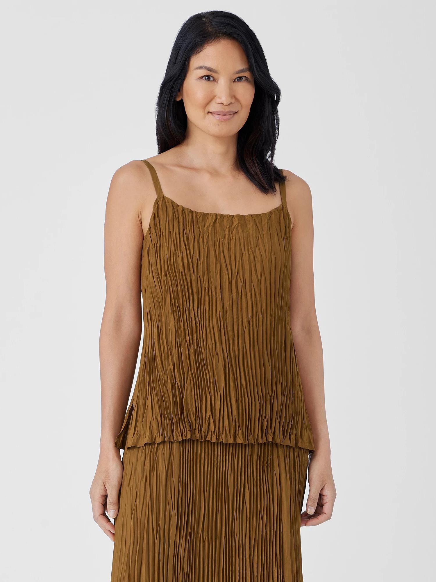 EILEEN FISHER Crushed Silk Camifemale Product Image