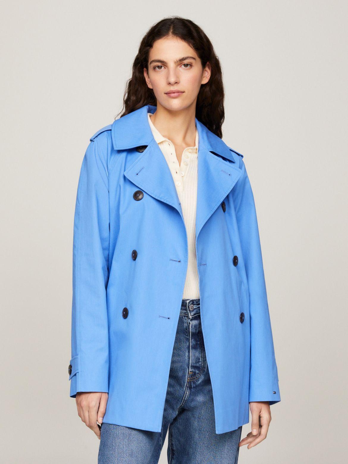 Tommy Hilfiger Women's Short Cotton Trench Coat Product Image