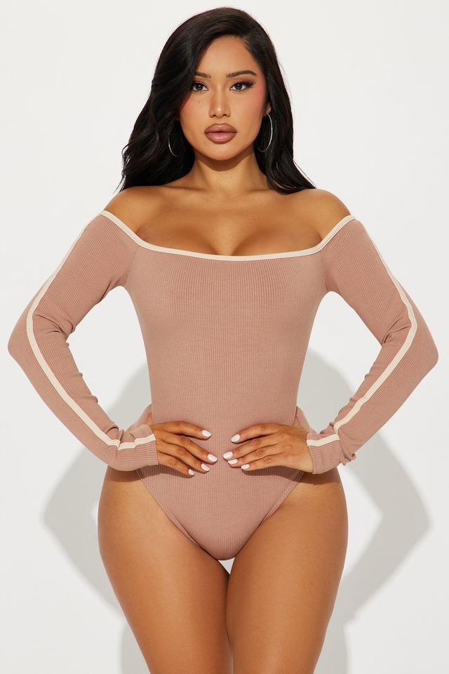 Tyla Snatched Bodysuit - Mocha/combo Product Image