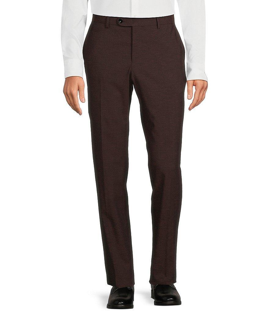 Hugo Boss Genius Slim Fit Flat Front Melange Dress Pants product image