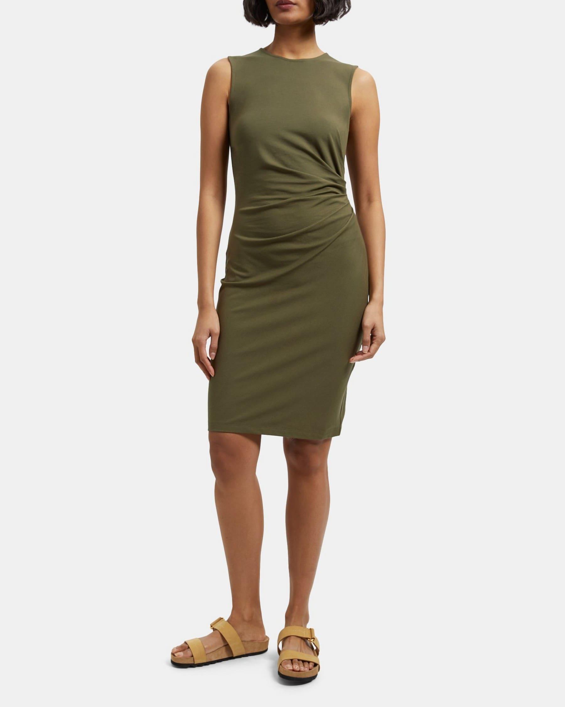 Sheath Dress in Stretch Modal Cotton Product Image