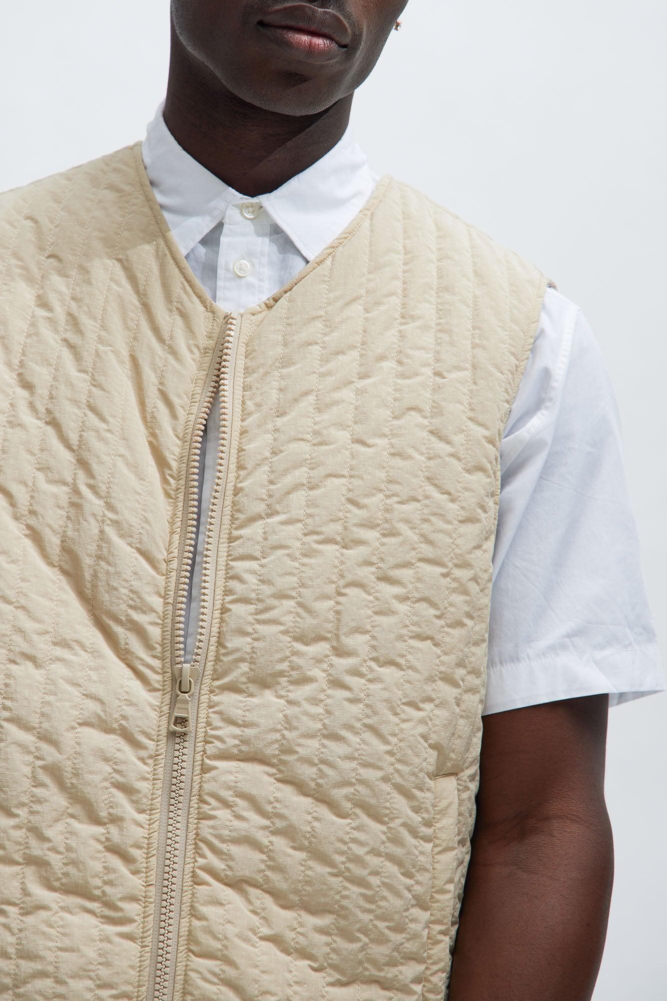 Warren Nylon Vest - Tan Product Image