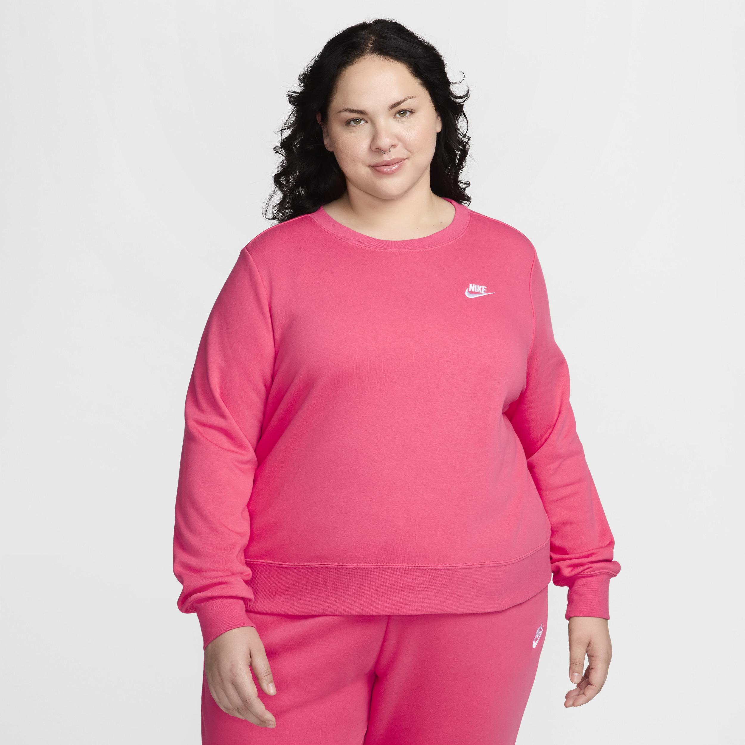 Nike Sportswear Club Fleece Women's Crew-Neck Sweatshirt (Plus Size) Product Image