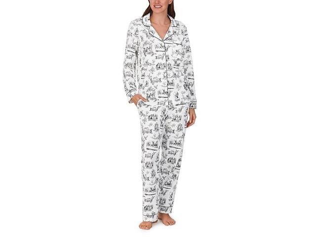 Bedhead PJs Organic Cotton Long Sleeve Classic PJ Set (Alice in Wonderland) Women's Pajama Sets Product Image