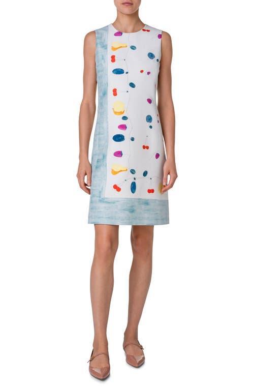 Womens Fruits Print Sleeveless Sheath Dress Product Image