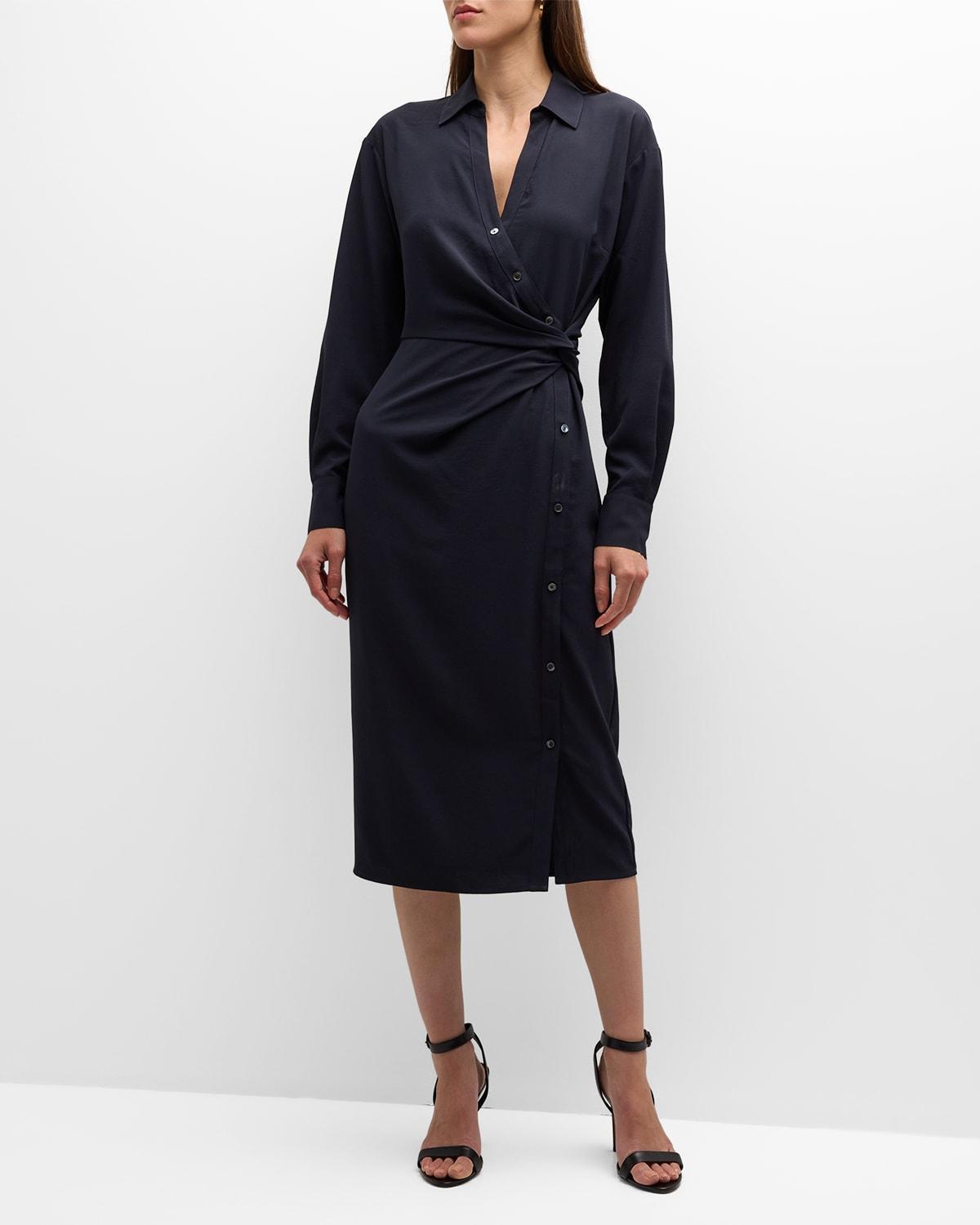 Veronica Beard Wright Long Sleeve Dress Product Image