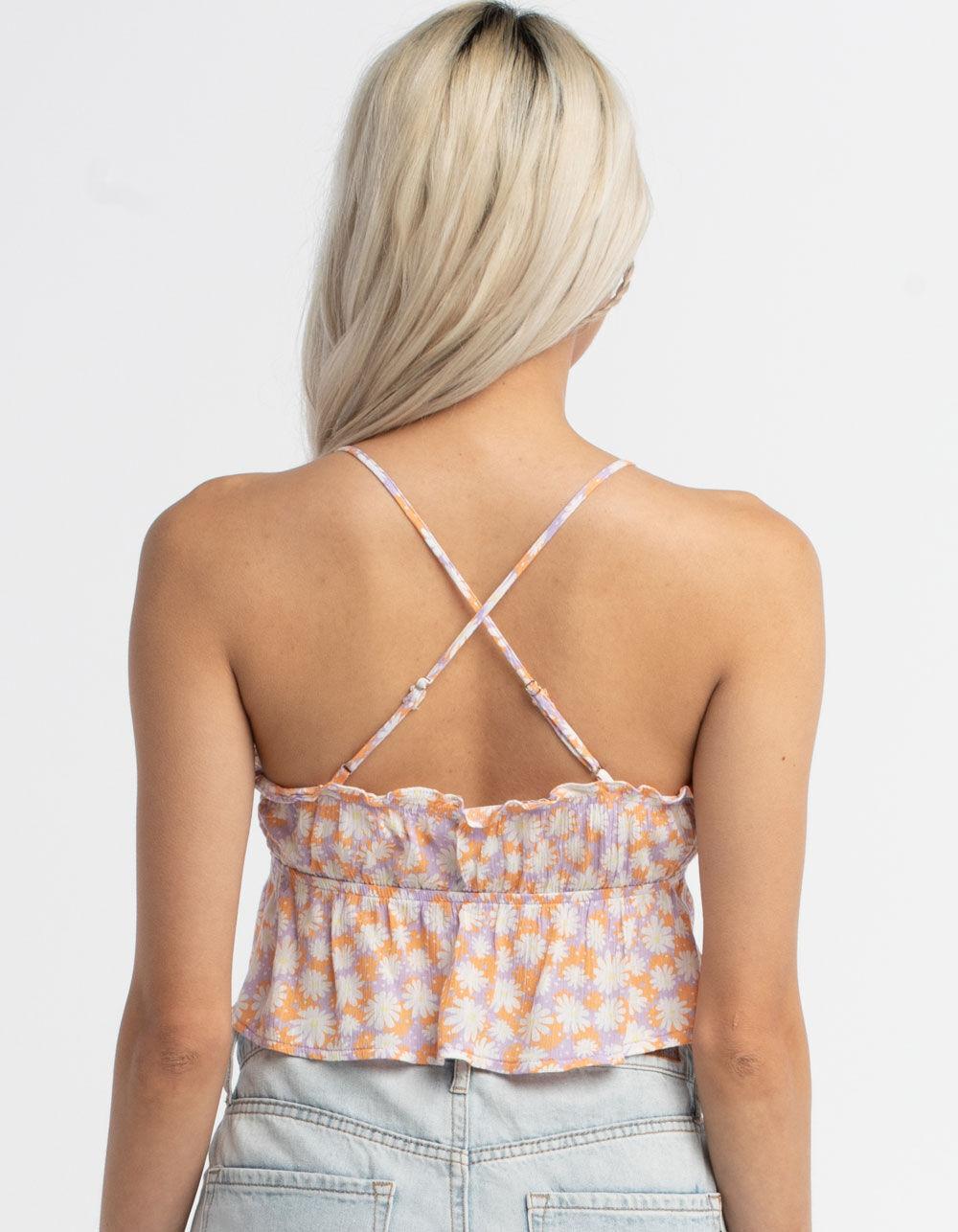 RSQ Womens Daisy X-Back Babydoll Top  Product Image