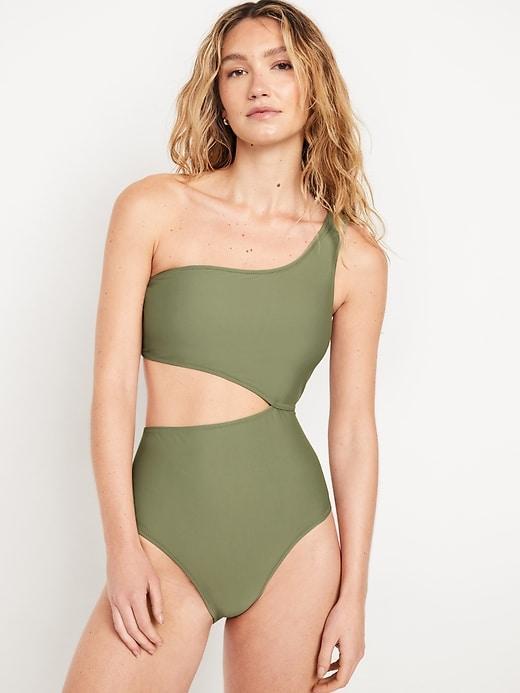 Side Cutout One-Piece Swimsuit Product Image