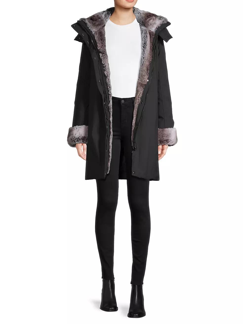 Samantha Hooded Long Coat Product Image