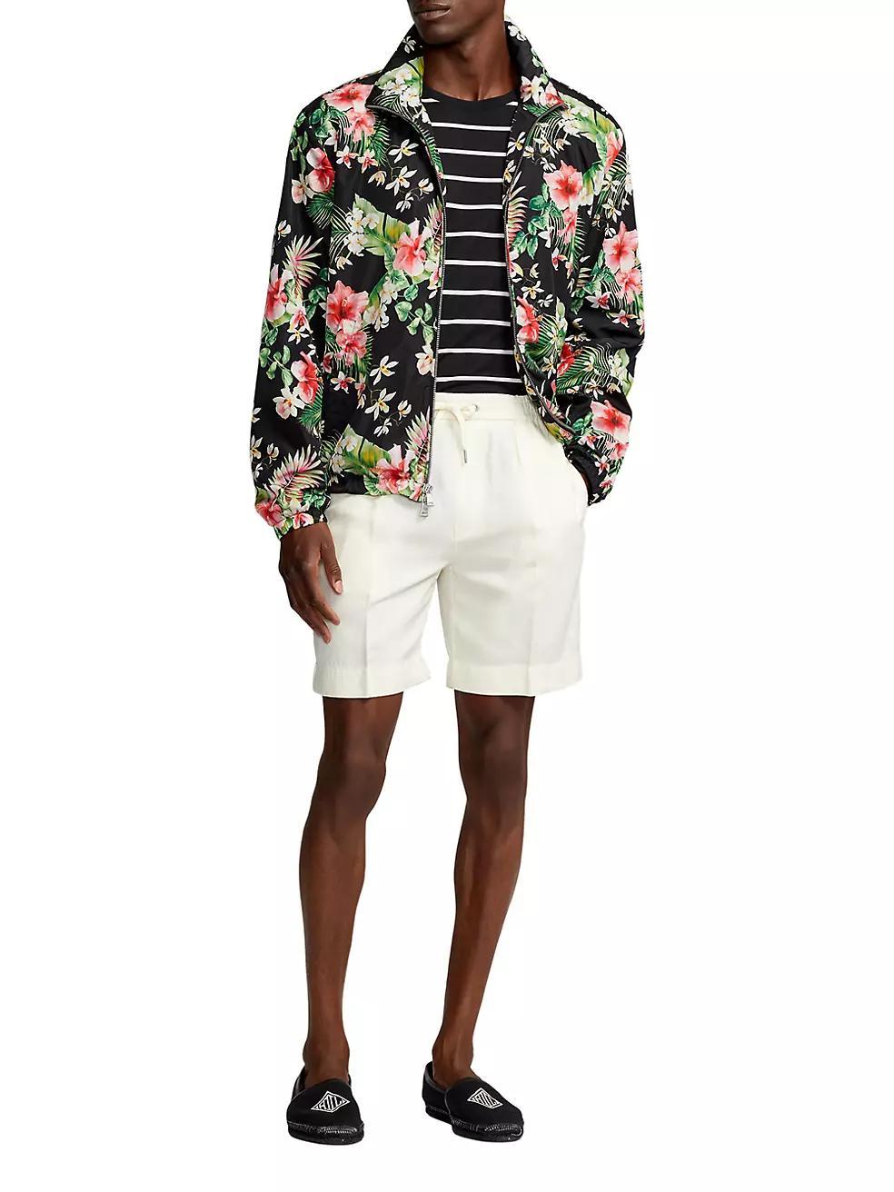 Kellen Floral Zip-Up Bomber Jacket Product Image