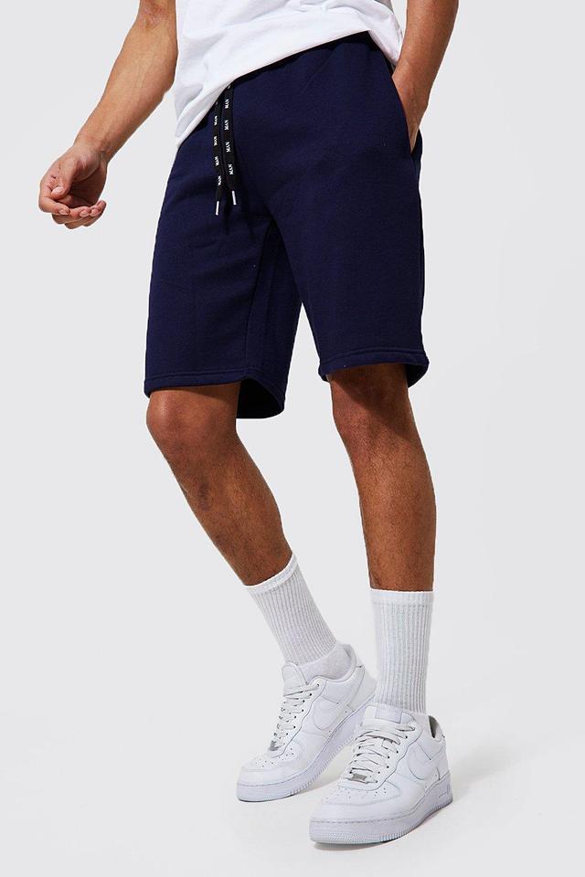 Tall Sweat Shorts With Man Drawcords | boohooMAN USA Product Image