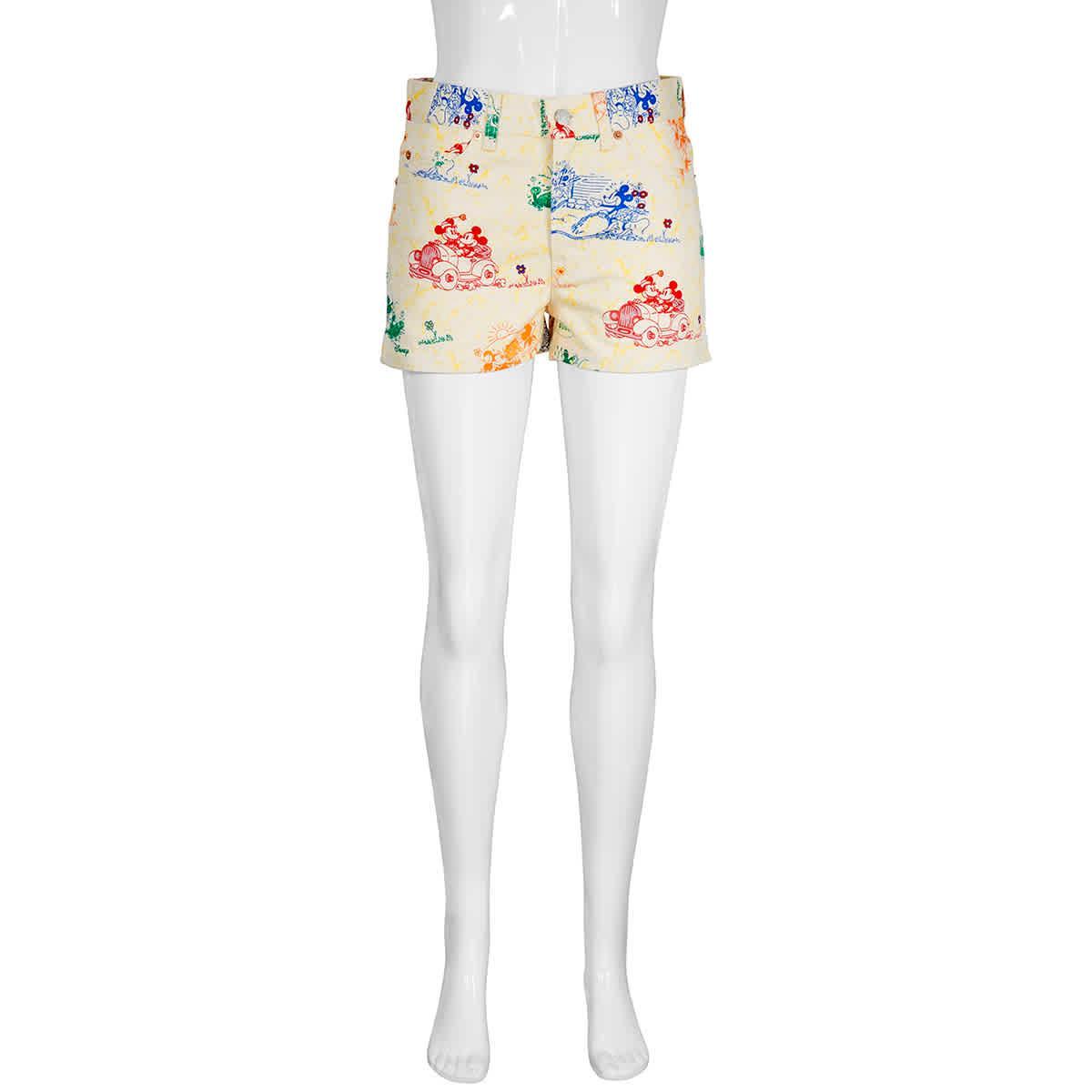 Ladies Love Mickey Mid-rise Shorts In Multicolor Product Image