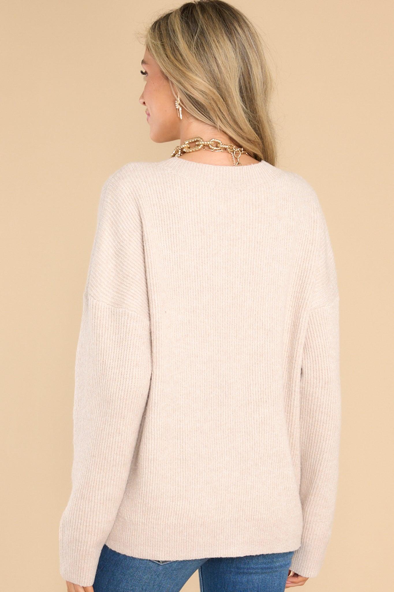 Thread & Supply Maria Oatmeal Sweater Beige Product Image