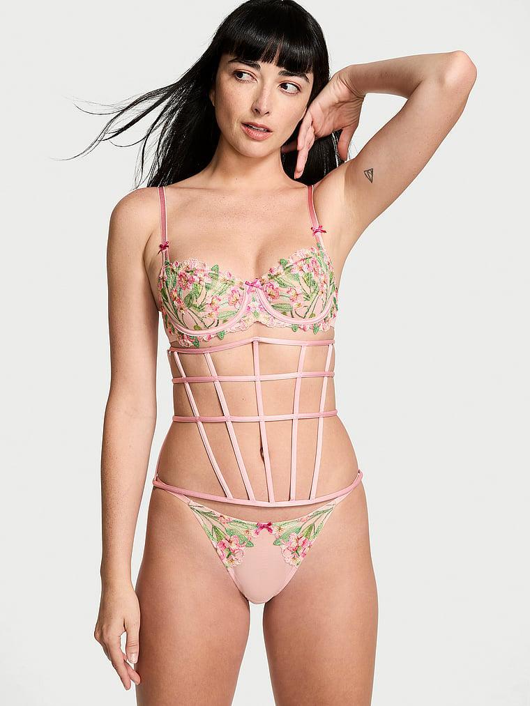 Wicked Unlined Lily Embroidery Balconette Bra Product Image