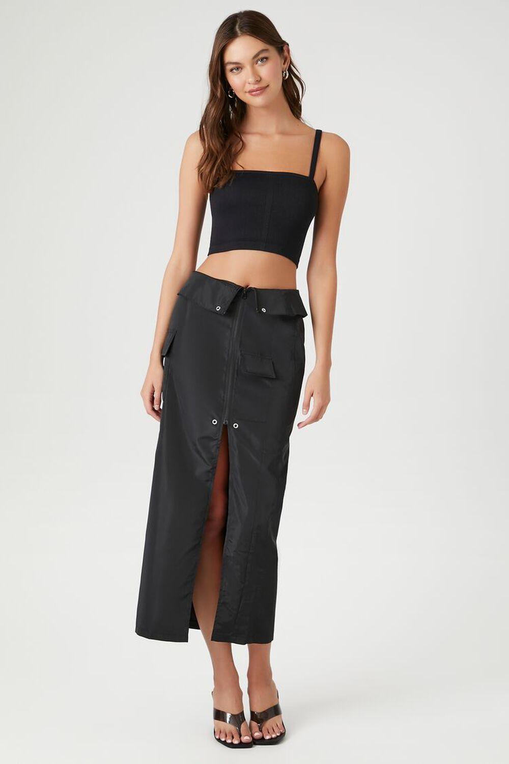 Split-Hem Cargo Maxi Skirt | Forever 21 product image