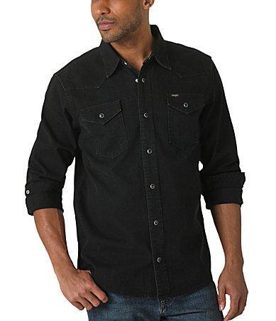 Wrangler Regular Fit Western Denim Shirt Product Image