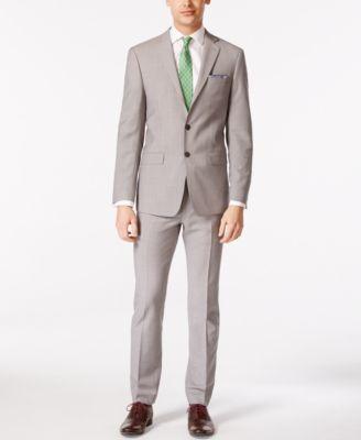 Calvin Klein Solid Mens Classic Fit Suit Separates Product Image