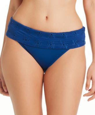 Women's Eyes Wide Open Fold-Over Hipster Bikini Bottoms  Product Image