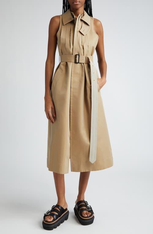 Sacai Sleeveless Gabardine Coat Dress Product Image