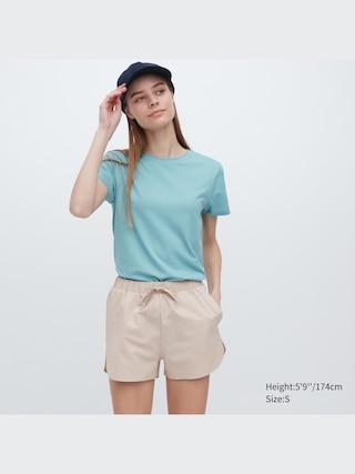 Womens Ultra Stretch Active Airy Shorts with Quick-Drying Natural XL UNIQLO US Product Image