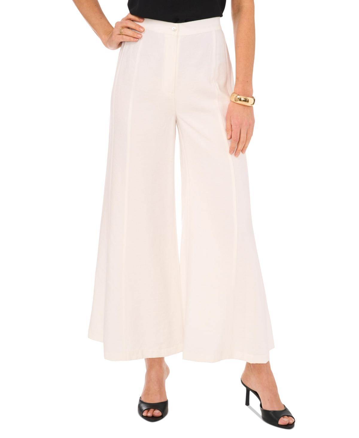 Vince Camuto Womens Elastic-Back Wide-Leg Trousers Product Image