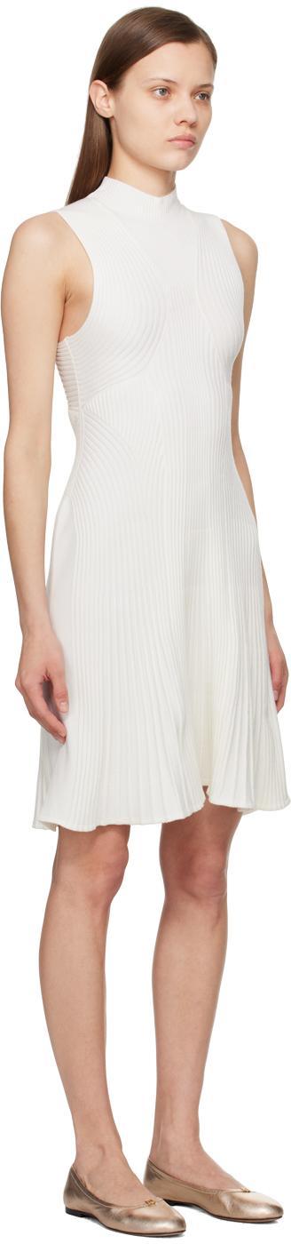 CHLOÉ Off-white Sleeveless Midi Dress In 107 Iconic Milk Product Image