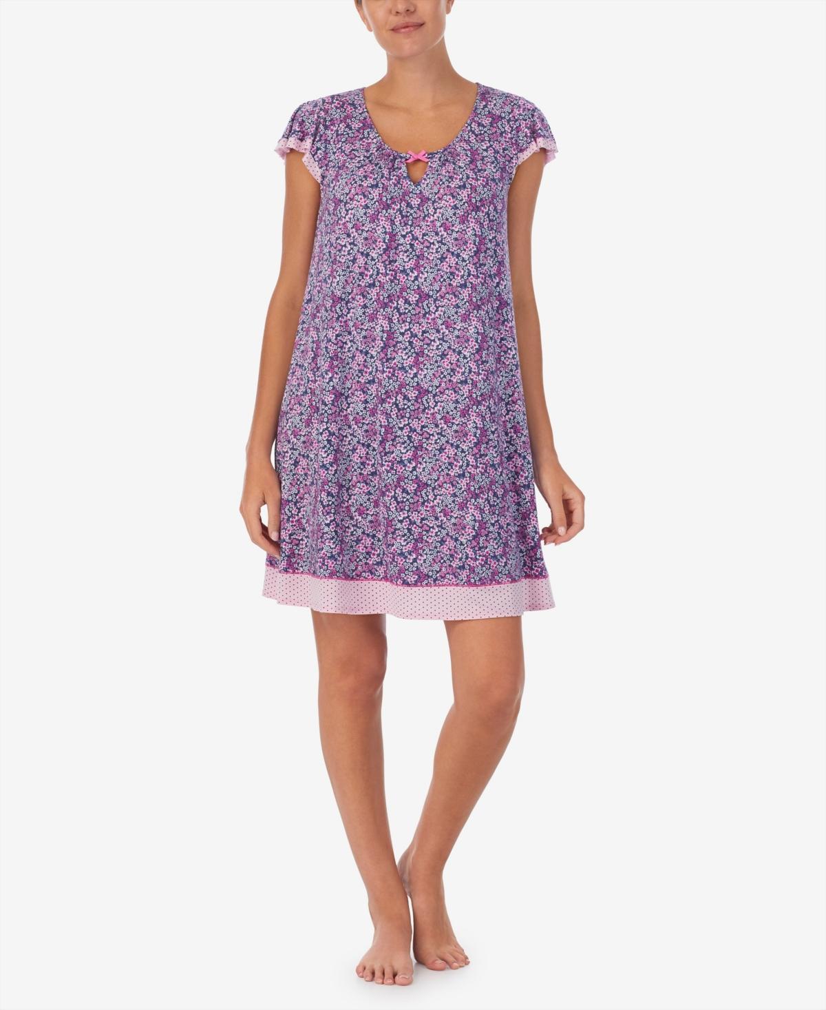 Ellen Tracy Womens Short Sleeve Nightgown Product Image