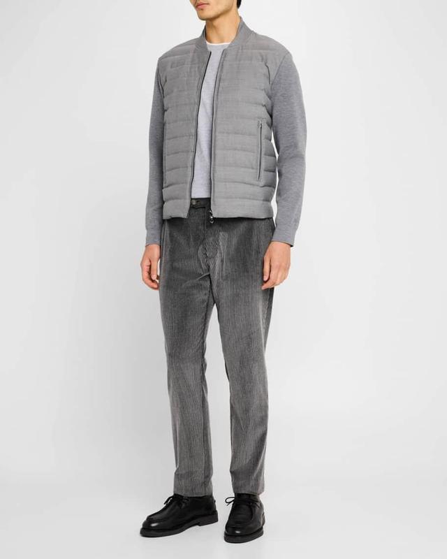 Men's Mixed Media Down Full-Zip Jacket Product Image