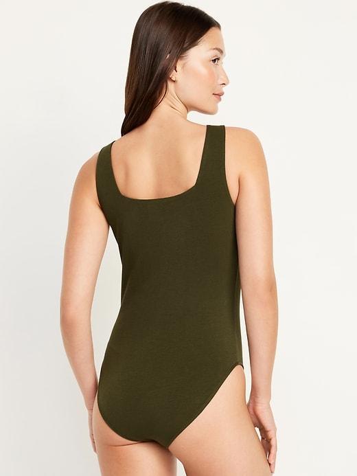 Square-Neck Tank Top Bodysuit Product Image