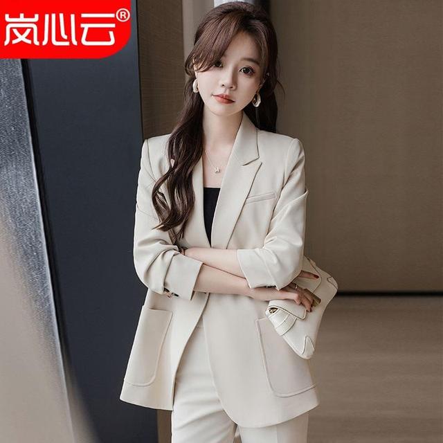 Plain Double Breasted Blazer Product Image