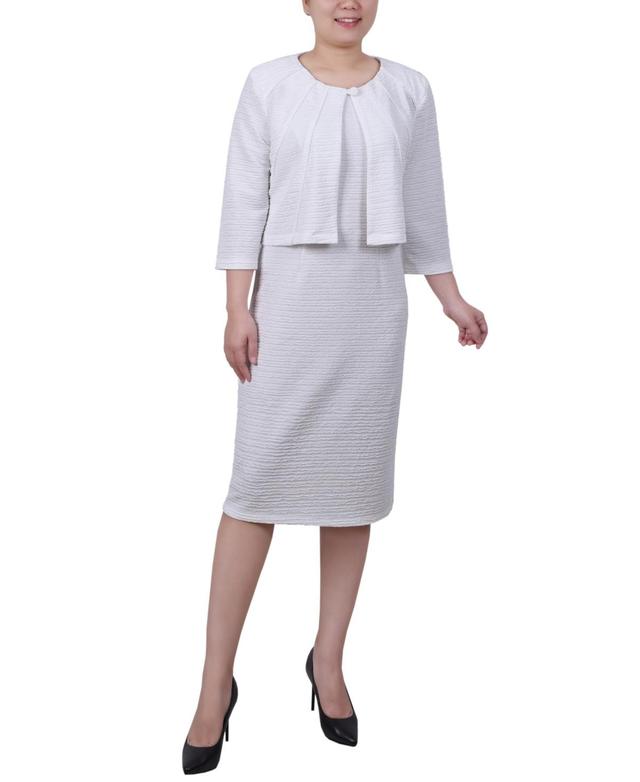 Womens 3/4 Sleeve Two Piece Dress Product Image