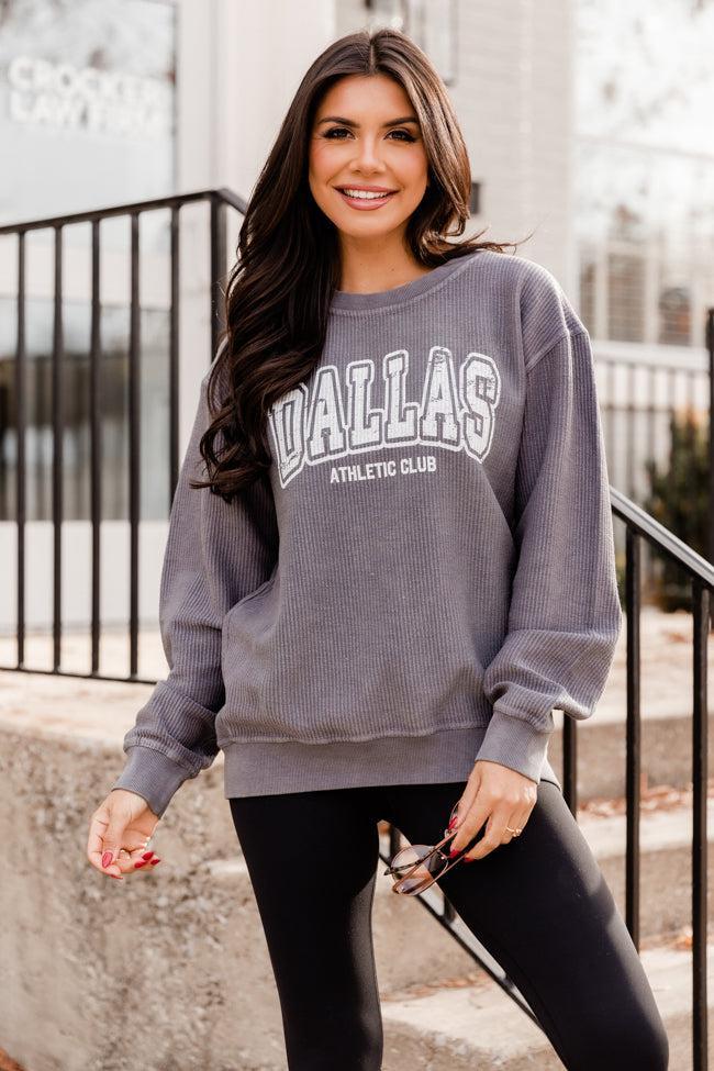 Dallas Athletic Club Charcoal Corded Graphic Sweatshirt Product Image