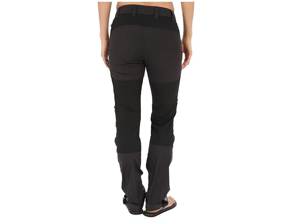 Fjallraven Abisko Lite Trekking Trousers (Dark Grey/Black) Women's Casual Pants Product Image