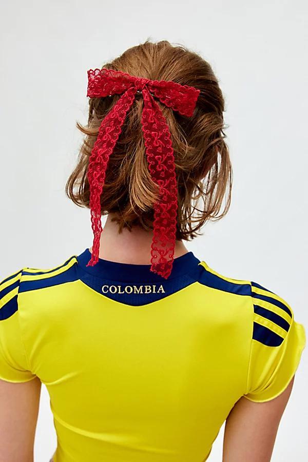 Medium Lace Hair Bow Barrette Set Womens at Urban Outfitters Product Image