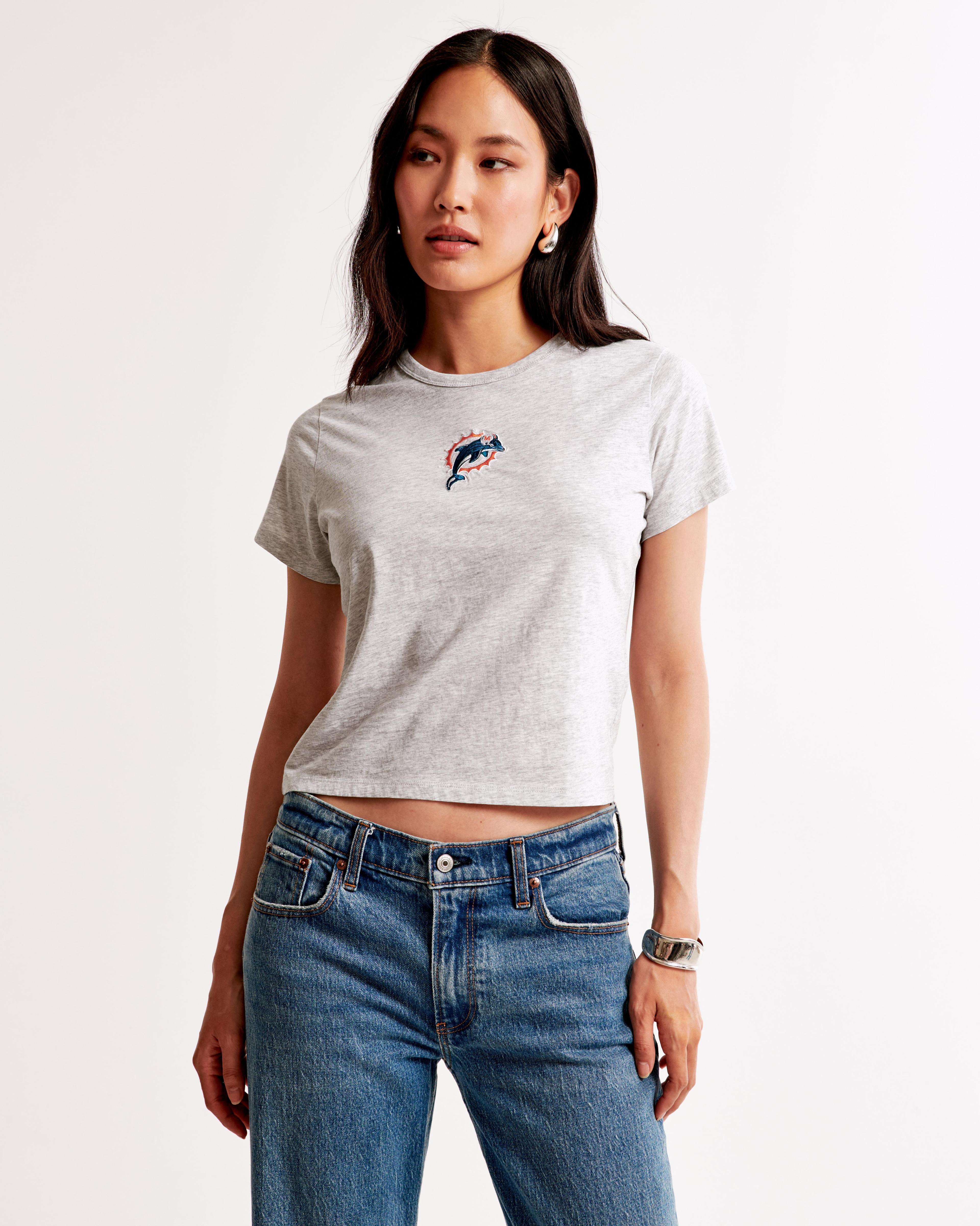 Short-Sleeve Miami Dolphins Graphic Skimming Tee Product Image