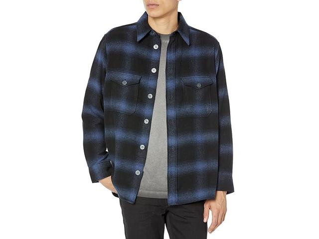 AllSaints Rotation Long Sleeve Shirt (Dark Ink) Men's Clothing Product Image