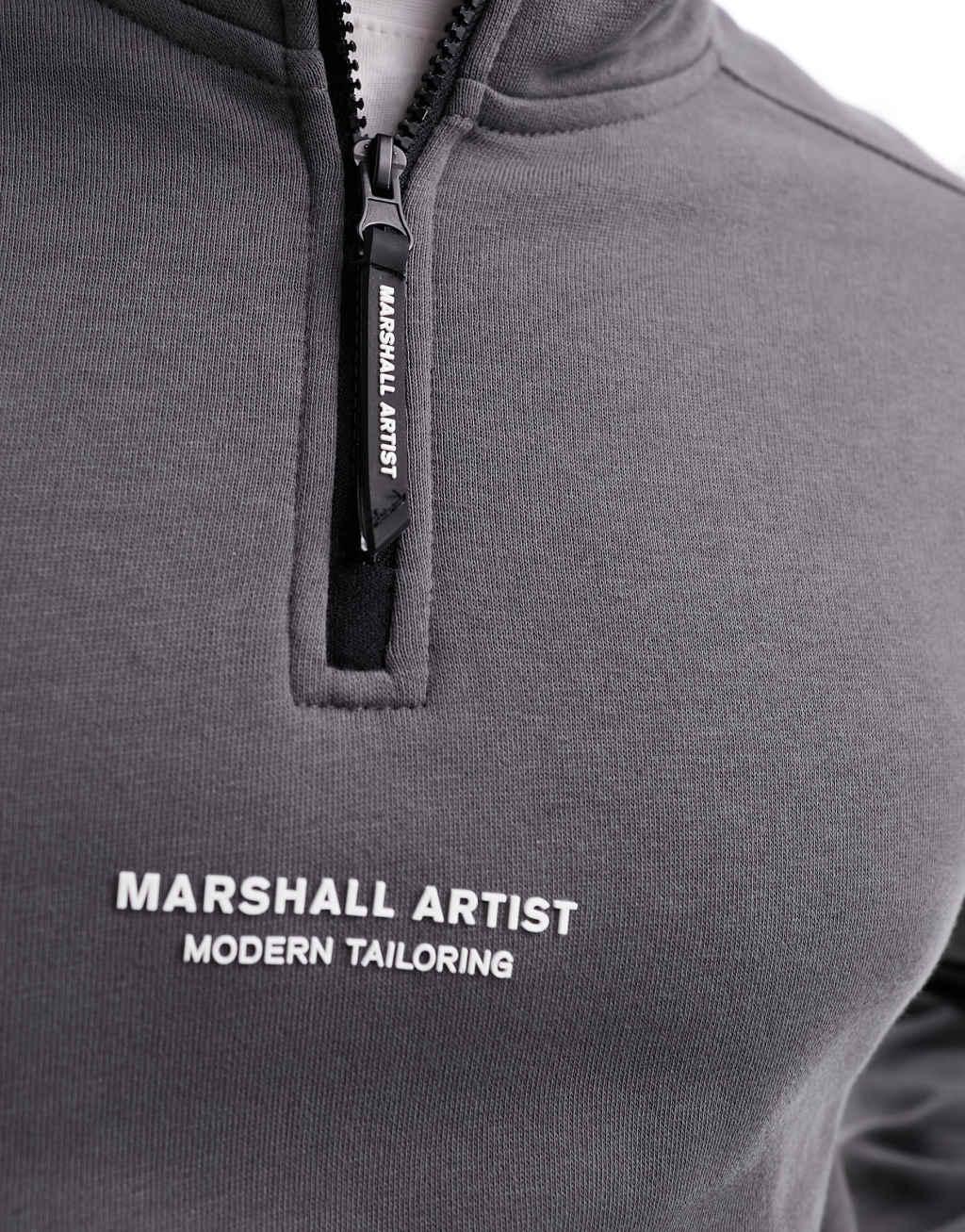 Marshall Artist siren half zip sweat in gray Product Image