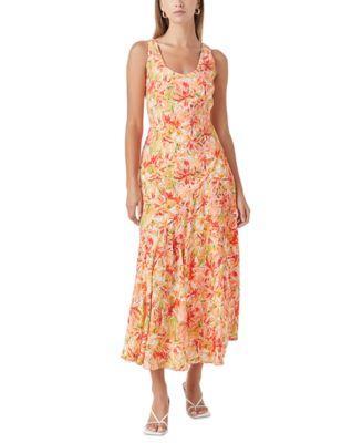 endless rose Womens Floral-Print Sleeveless Slip Dress Product Image