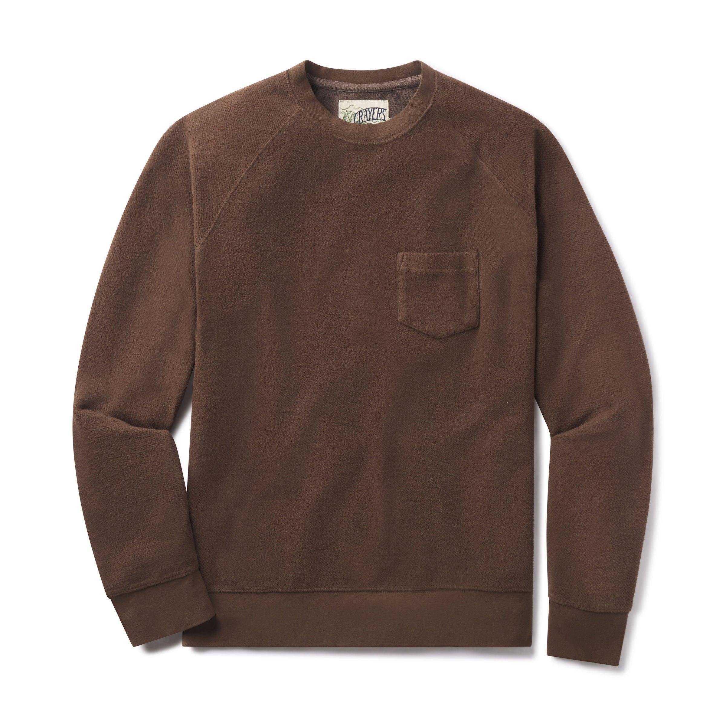 Dunlop Reverse Fleece Crew Neck - Dark Earth Product Image