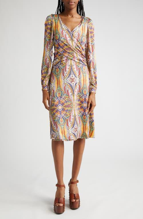 Womens Kaleidoscope Paisley Midi-Dress product image