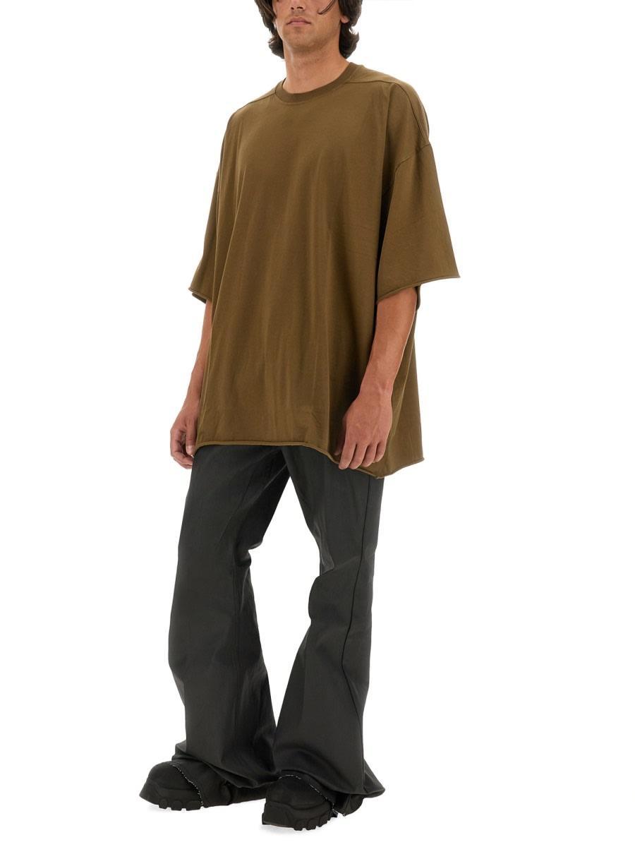 Cotton Jersey T-shirt In Brown Product Image