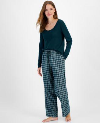 Women's Cotton Flannel Plaid Pajama Pants, Created for Macy's Product Image